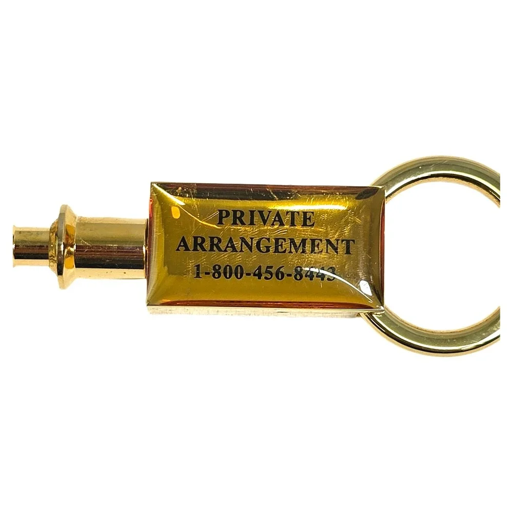 Golden Nugget Casino Las Vegas Gold Tone Quick Release Valet Keychain Novelty